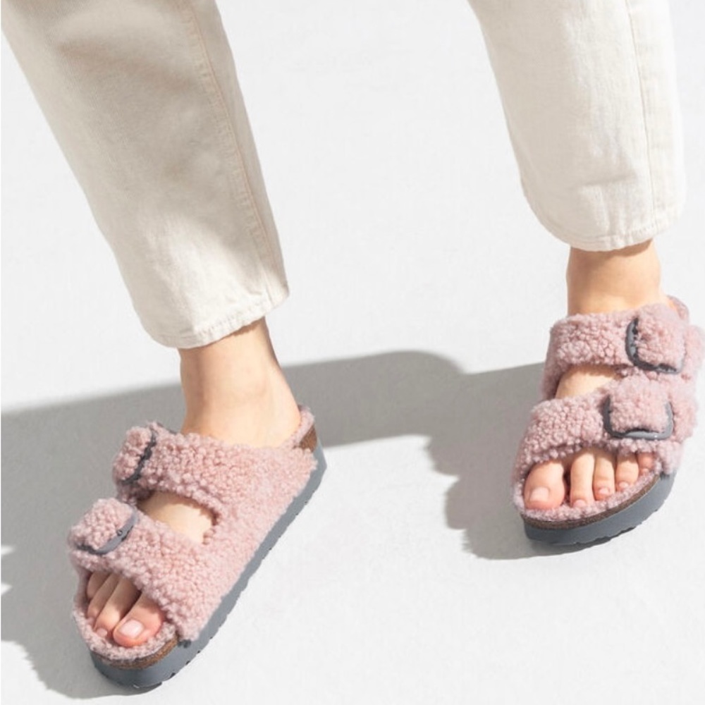 NWT Birkenstock Arizona Big Buckle Shearling size 9